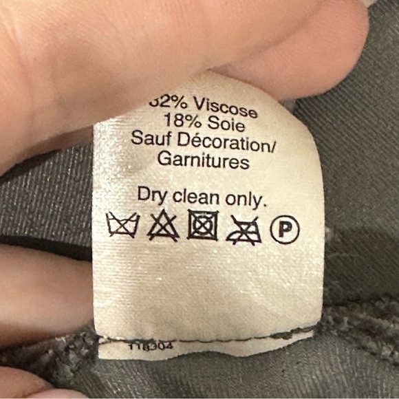 Madewell Velvet Tie Back Top Charcoal Gray - Picture 8 of 8